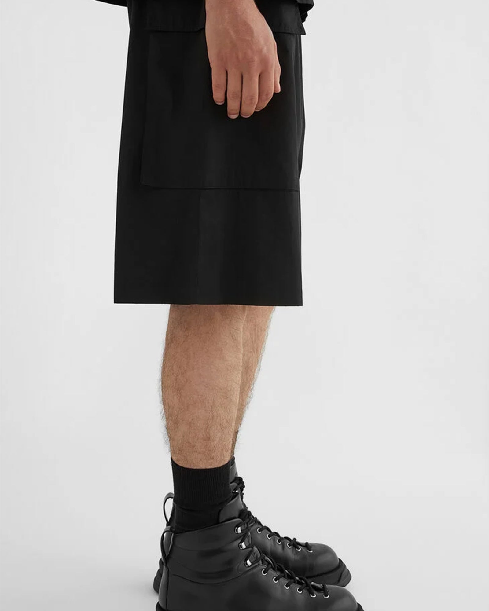 JIL SANDER +・ジルサンダープラス - ハーフ・ショートパンツ TROUSER 94 SHORT EMB / BLACK
