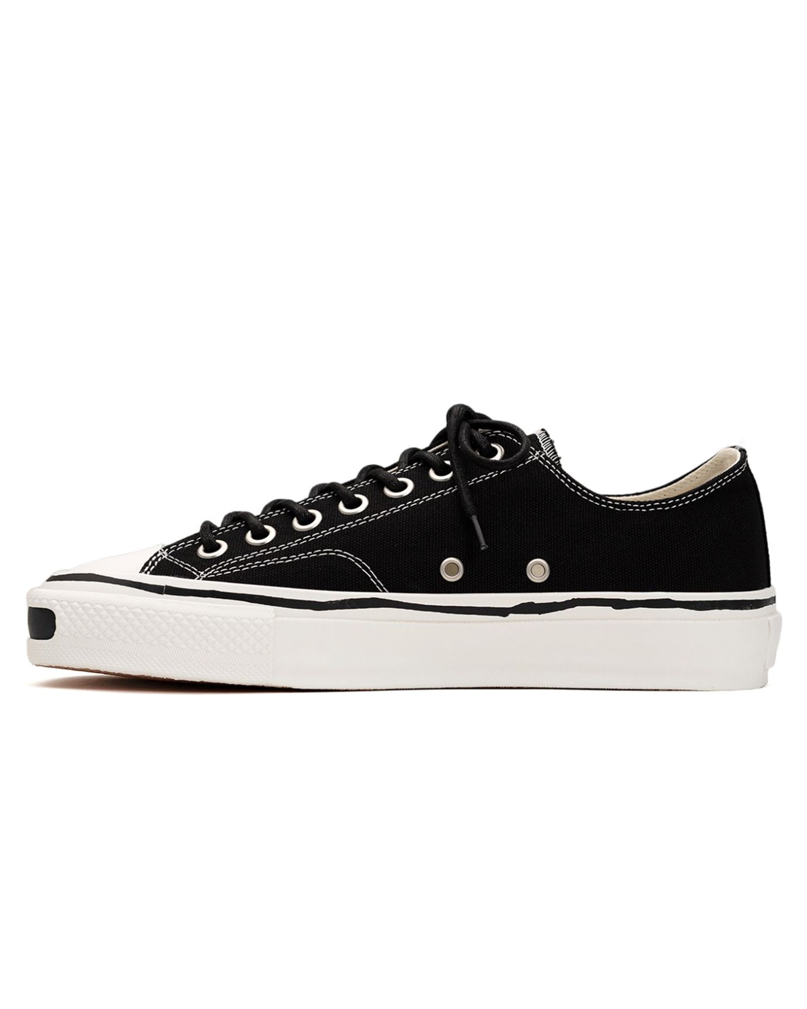 KAMIYA・カミヤ - ローカットスニーカー "JOEY" VULCANIZED SNEAKER / BLACK
