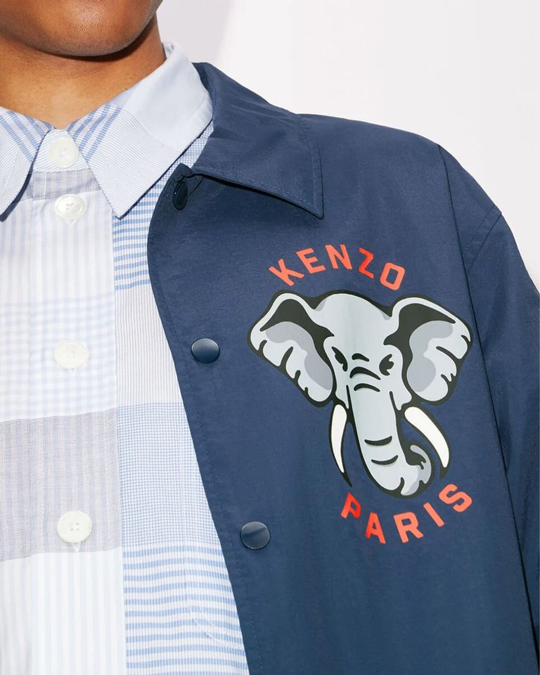 KENZO・Kenzo -  KEN ZO LIGHT COACH JACKET / BLUE