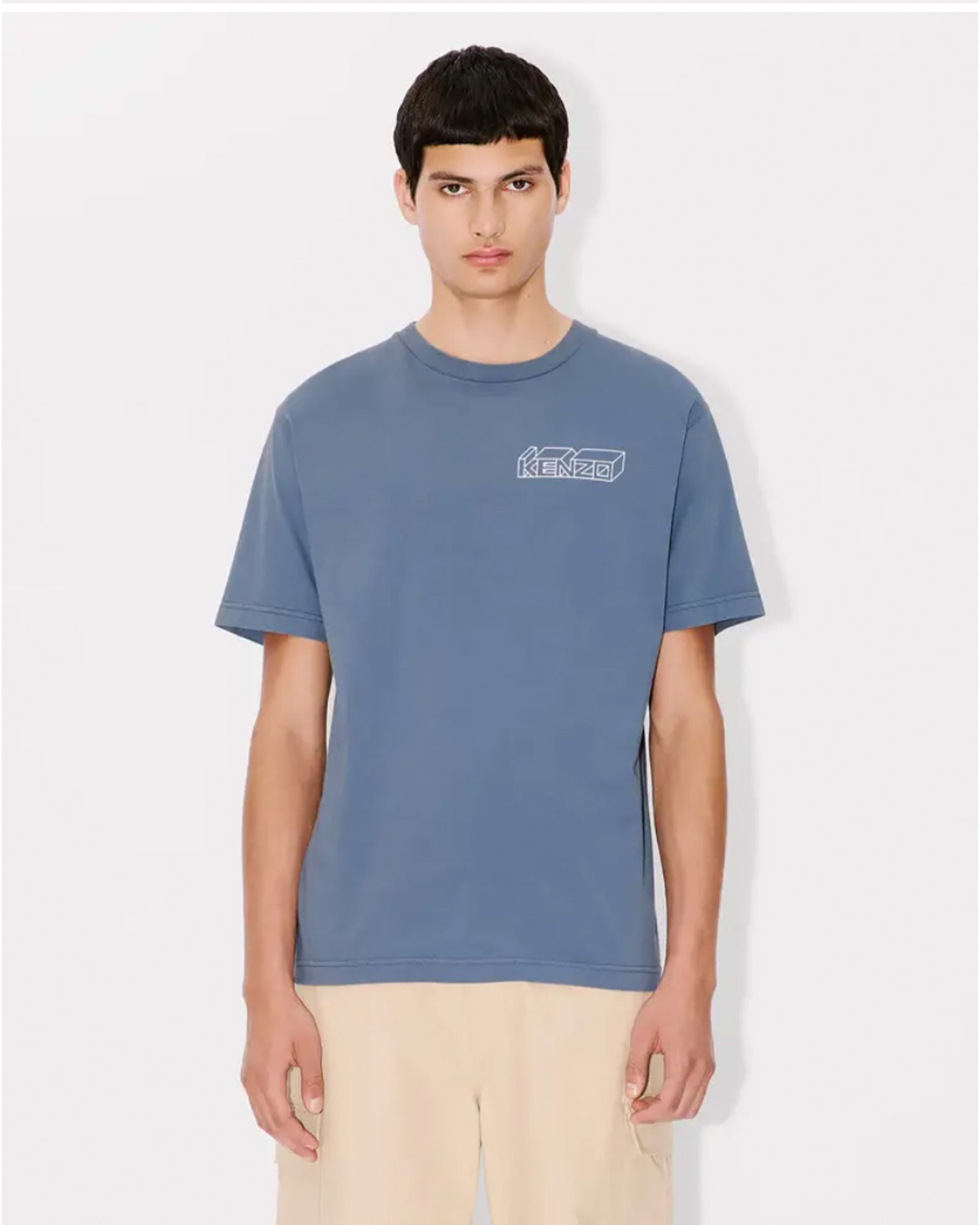 KENZO・Kenzo -  KENZO KUBE CLASSIC T-SHIRT / BLUE