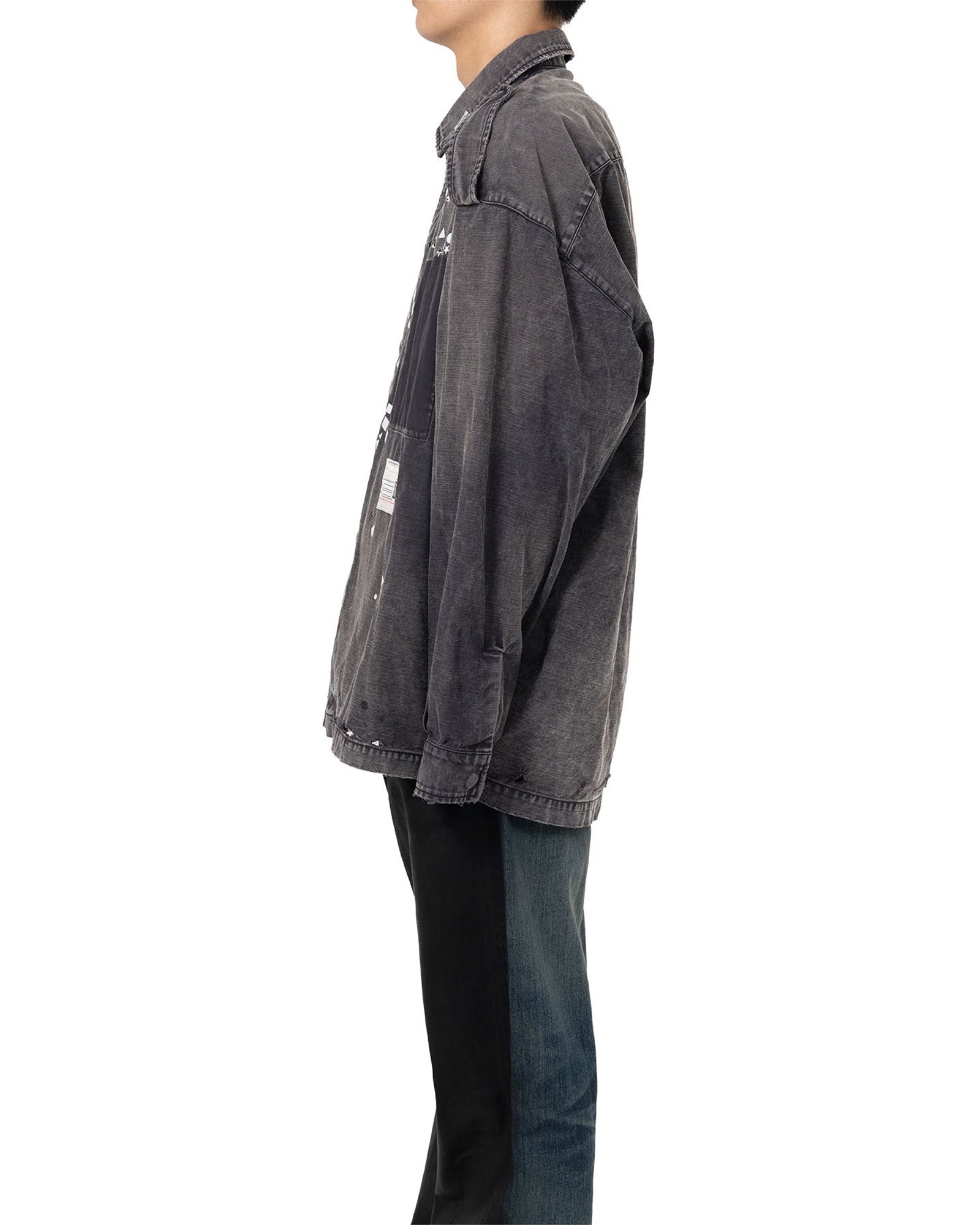 MIHARA YASUHIRO・ミハラヤスヒロ - シャツ EMBELLISHED MILITARY SHIRTS / BLACK