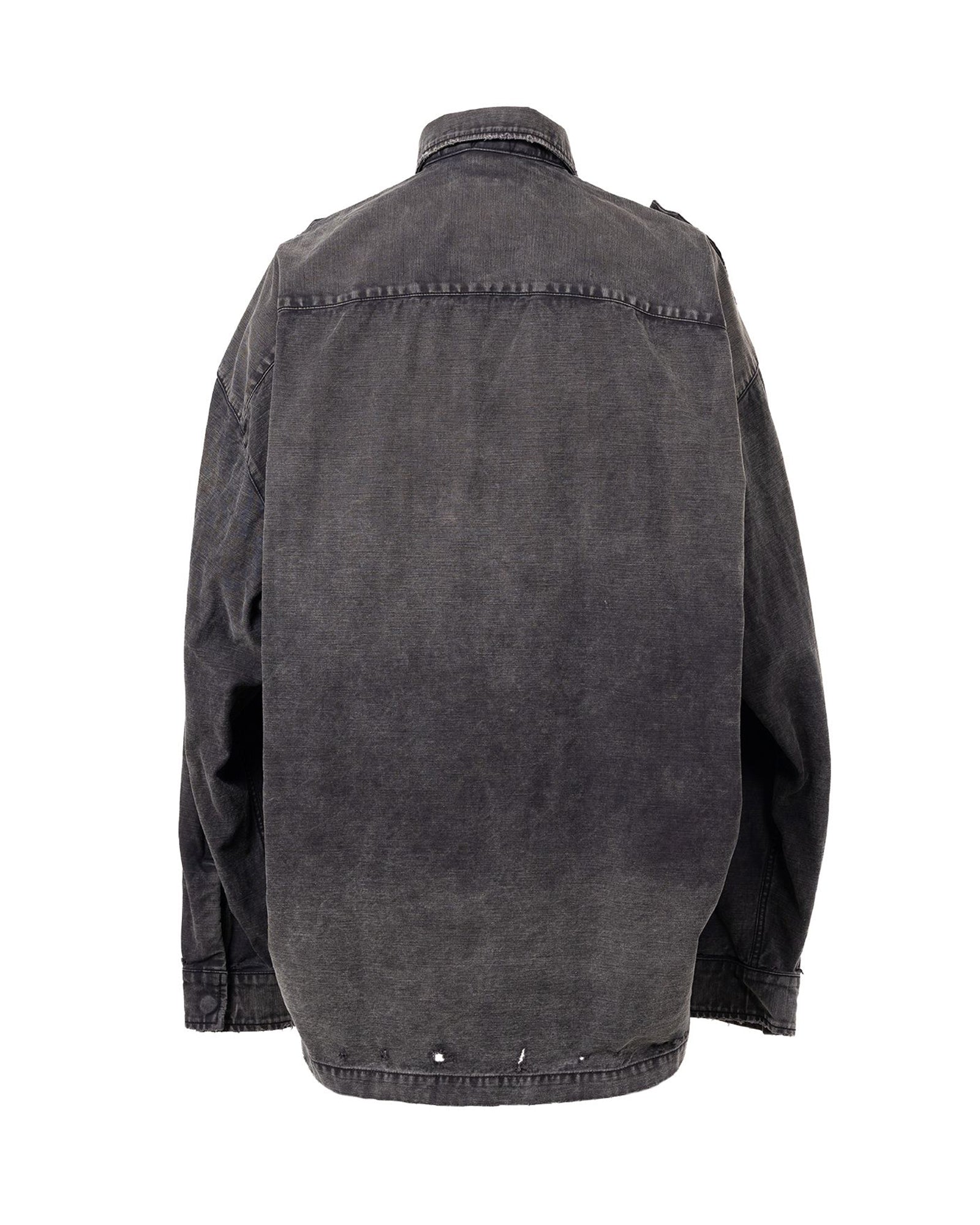 MIHARA YASUHIRO・ミハラヤスヒロ - シャツ EMBELLISHED MILITARY SHIRTS / BLACK