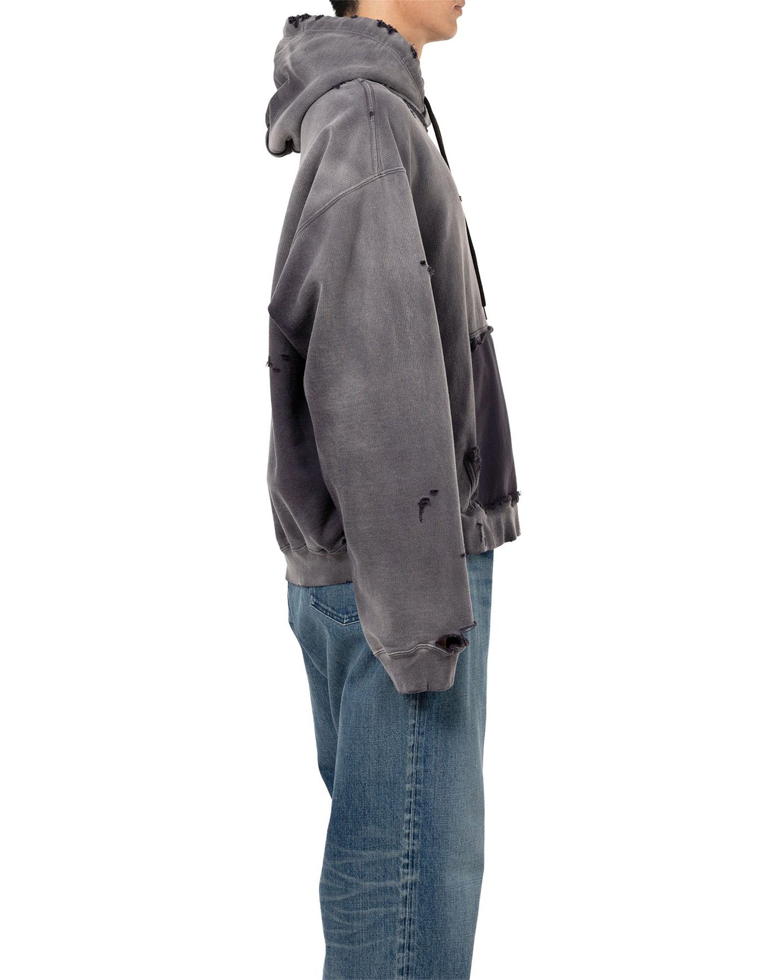 MIHARA YASUHIRO・ミハラヤスヒロ - パーカー・フーディ SUN FADED HOODIE / BLACK