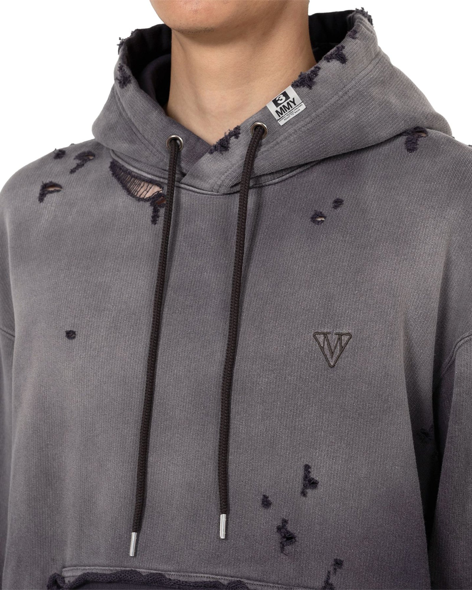 MIHARA YASUHIRO・ミハラヤスヒロ - パーカー・フーディ SUN FADED HOODIE / BLACK