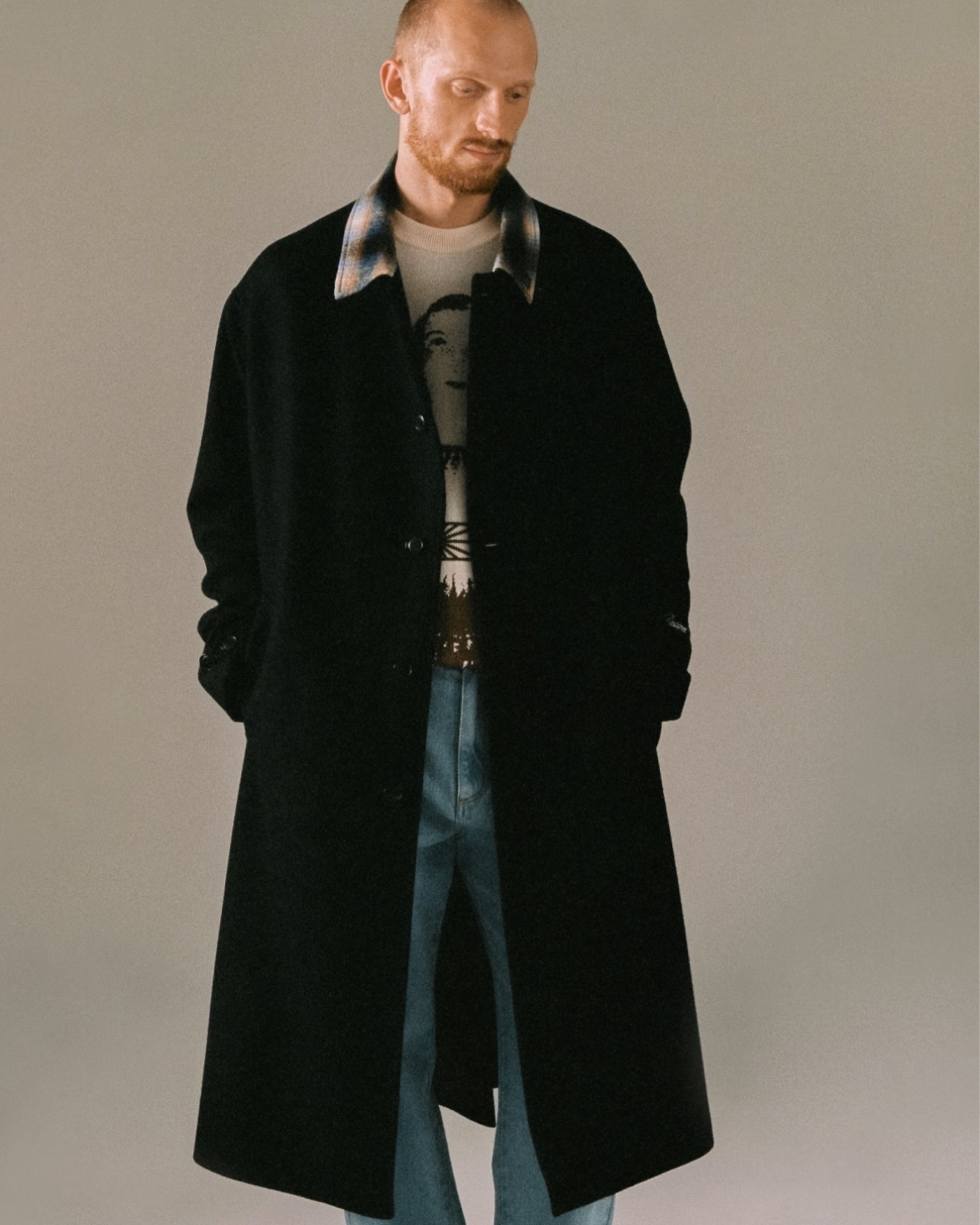 RASSVET・Rusbate -  MEN WINTER COAT WOVEN / BLACK