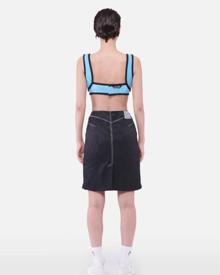 Marine Serre・marine cell -  MIDI SKIRT / BLACK