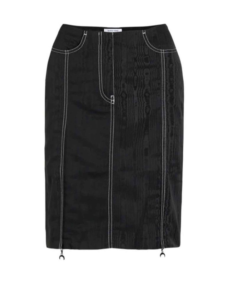 Marine Serre・marine cell -  MIDI SKIRT / BLACK