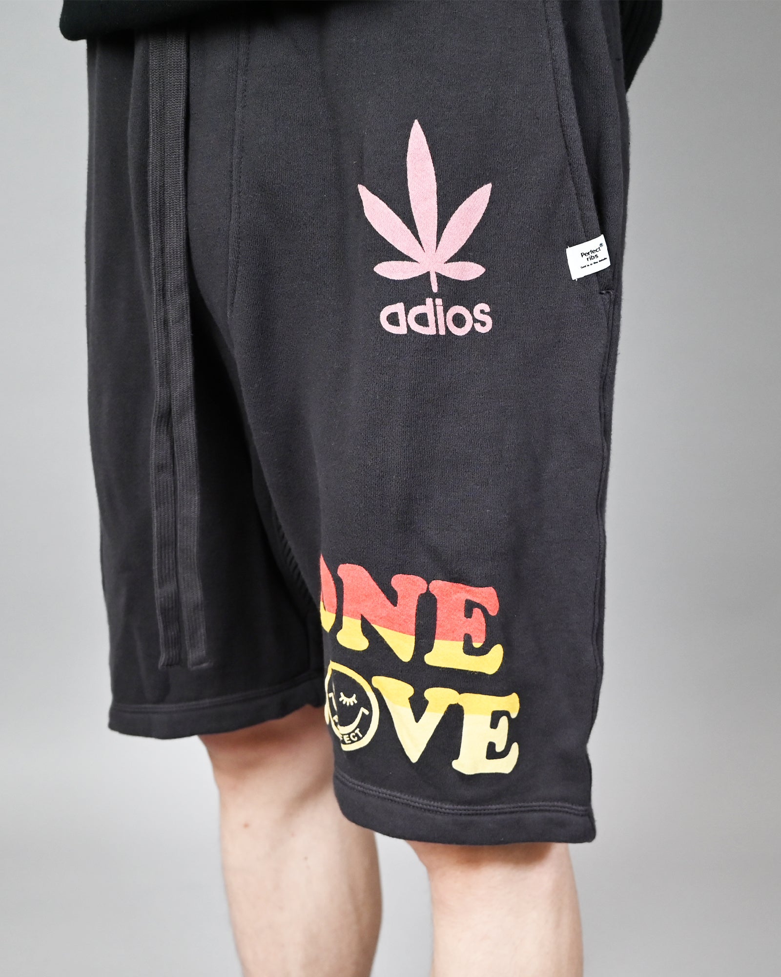 Perfectribs・perfect ribs -  ONE LOVE SWEAT SHORT PANTS / BLACK