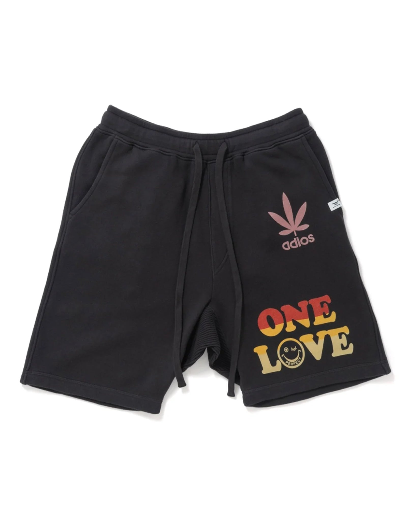 Perfectribs・perfect ribs -  ONE LOVE SWEAT SHORT PANTS / BLACK