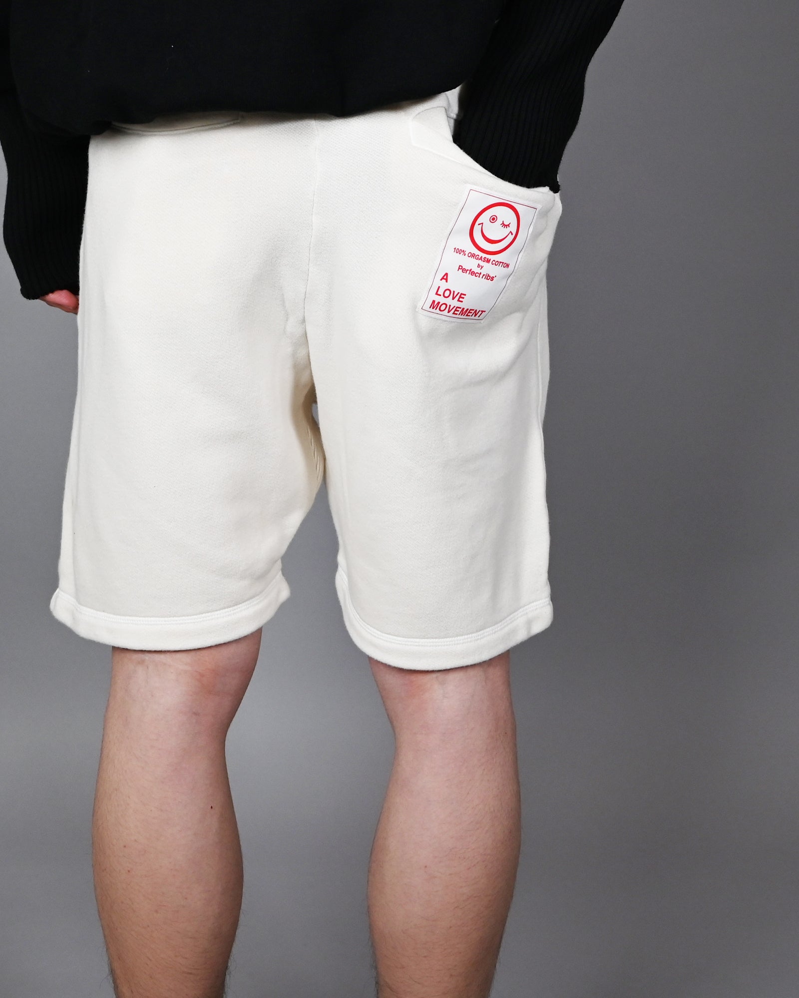Perfectribs・perfect ribs -  ONE LOVE SWEAT SHORT PANTS / OFF WHITE