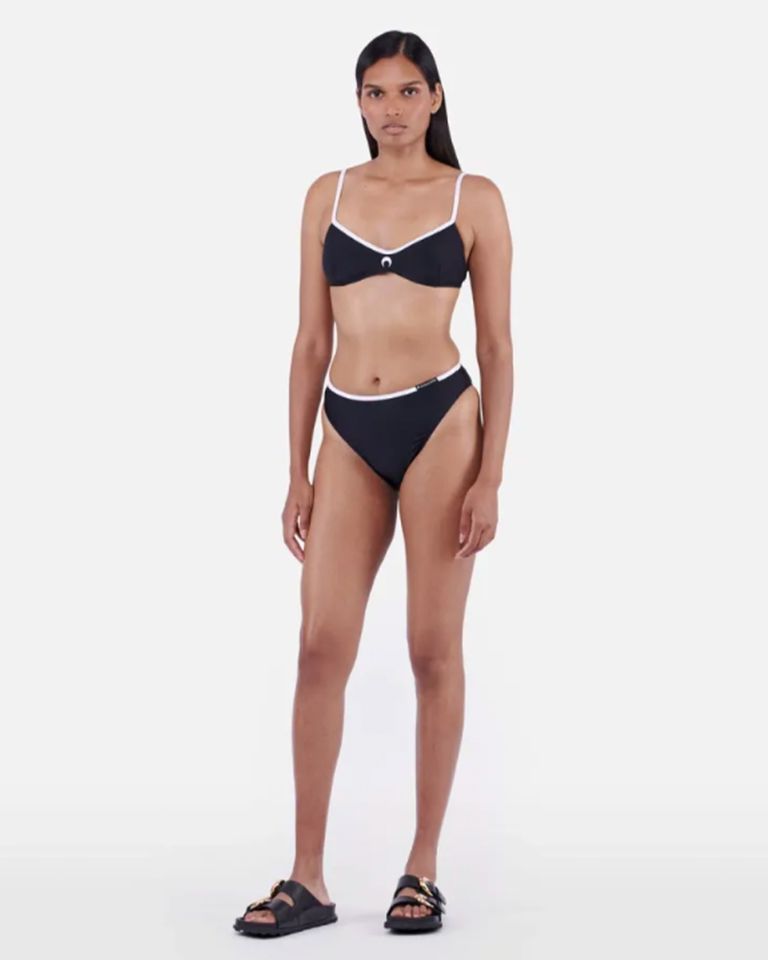 Marine Serre・marine cell -  ORGANIC COTTON BRA / BLACK