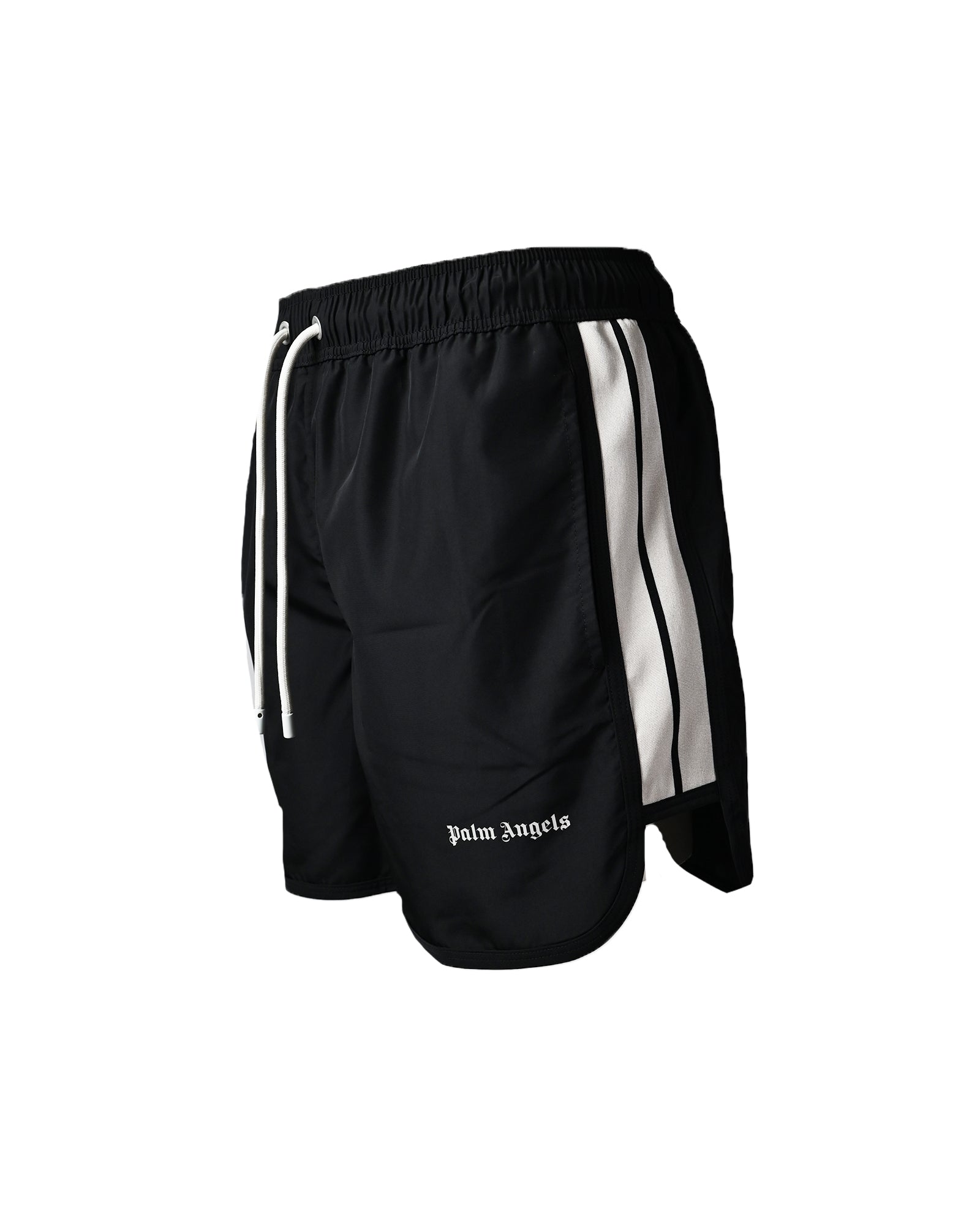 PALM ANGELS・パーム エンジェルス - ハーフ・ショートパンツ LOGO TRACK SWIMSHORTS/ BLACK