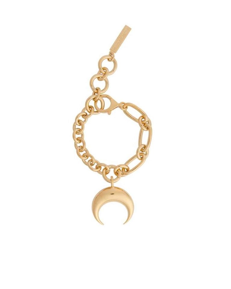 REGENERATED TIN MOON CHARMS BRACELET / GOLD