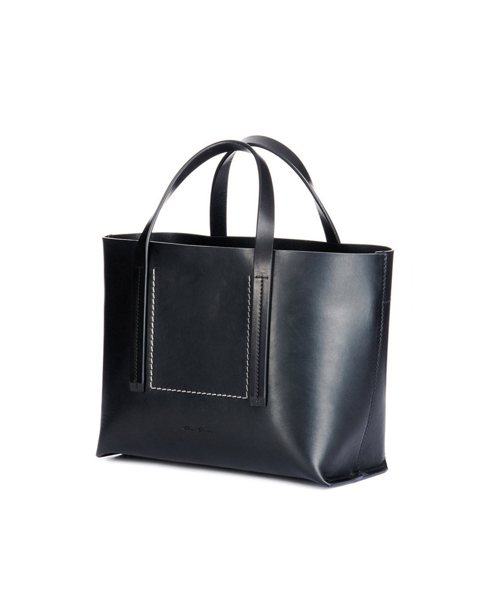 RICK OWENS・リック オウエンス - ハンドバッグ MINI SHOPPER / BLACK