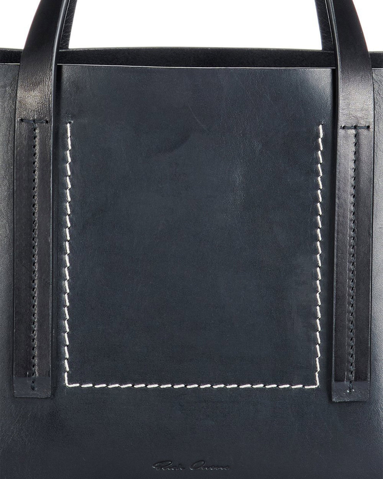 RICK OWENS・リック オウエンス - ハンドバッグ MINI SHOPPER / BLACK