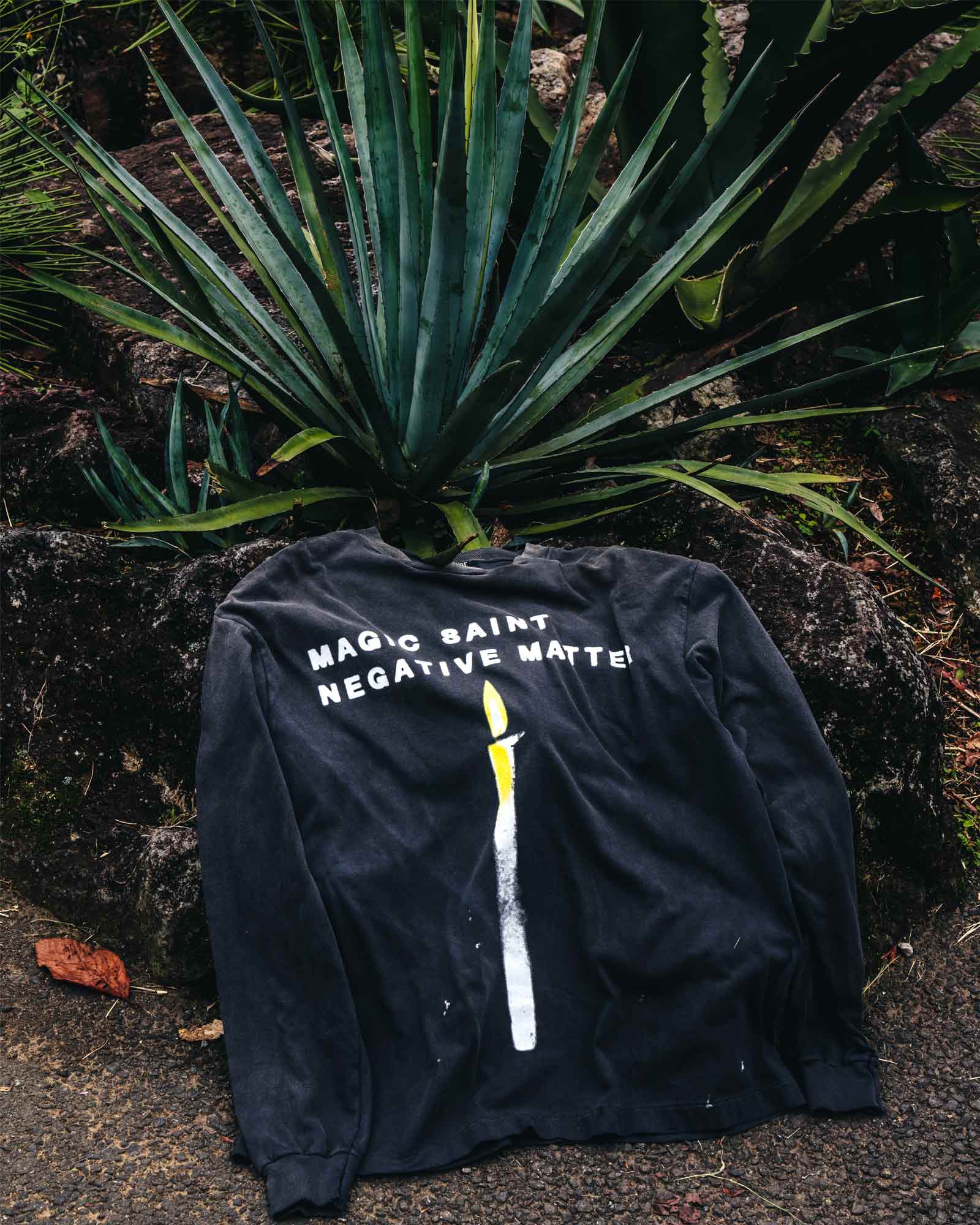 ©SAINT M××××××・セントマイケル - L/S Tシャツ LS TEE/CANDLE / BLACK