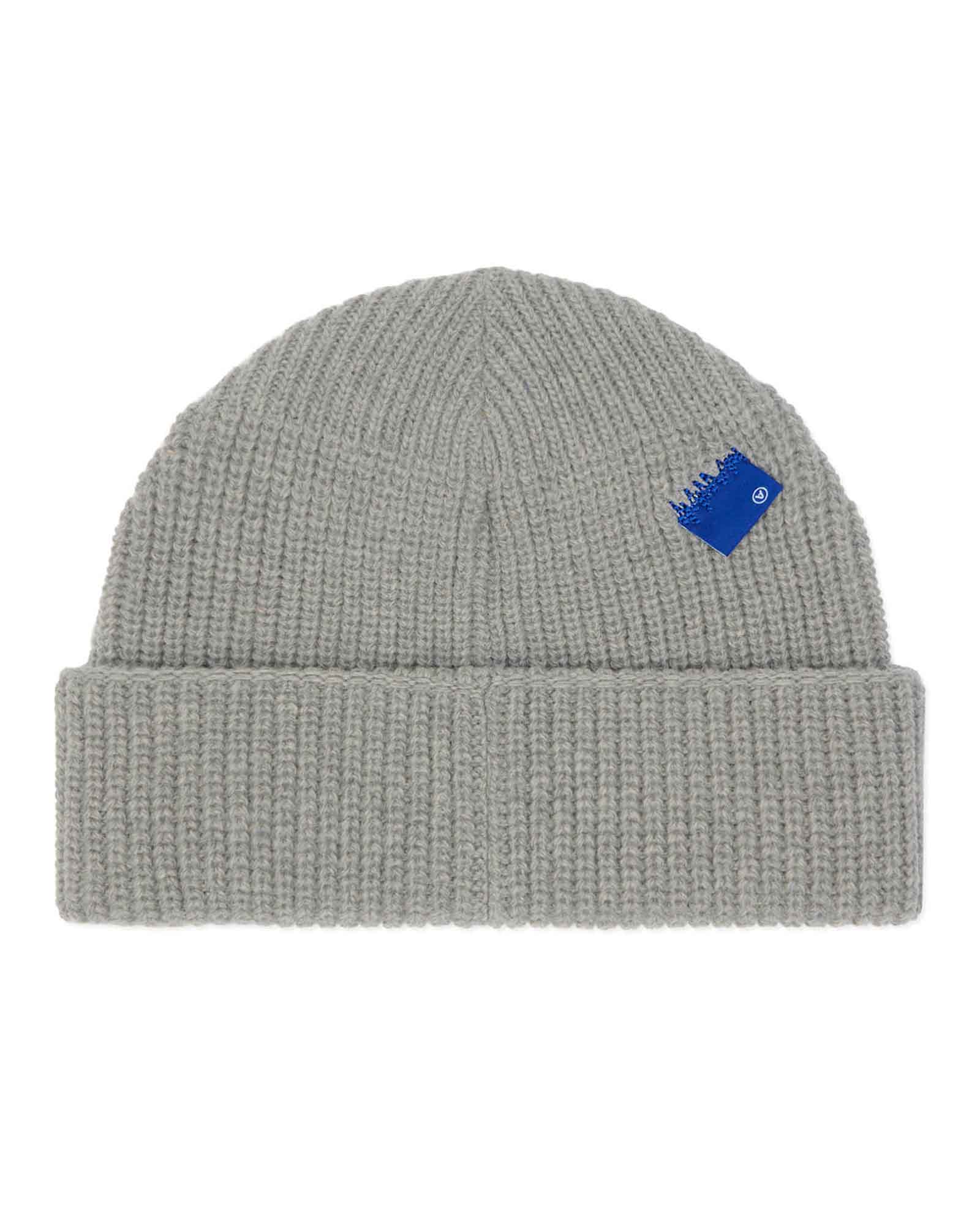 Ader Error・アーダーエラー - ニットキャップ・ビーニー SIG; TRS TAG BEANIE / GREY