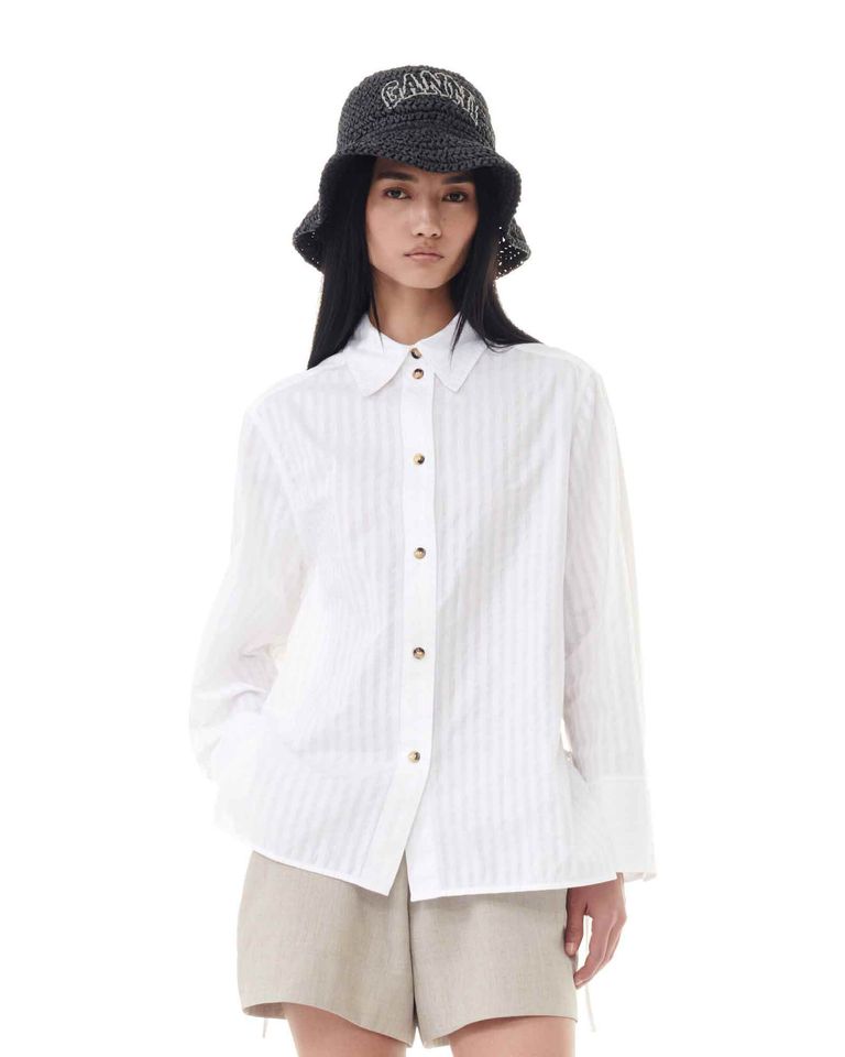 GANNI・Gunny -  SUMMER STRAW HAT / BLACK