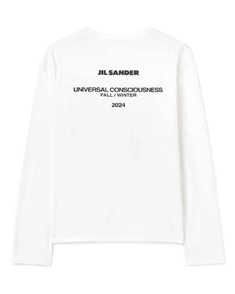 JIL SANDER・ジルサンダー - L/S Tシャツ T-SHIRT LS / WHITE