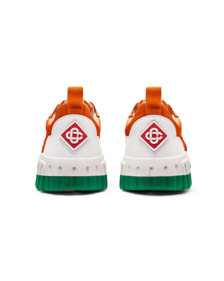 CASABLANCA・casablanca -  TENNIS COURT SNEAKER / ORANGE/WHITE