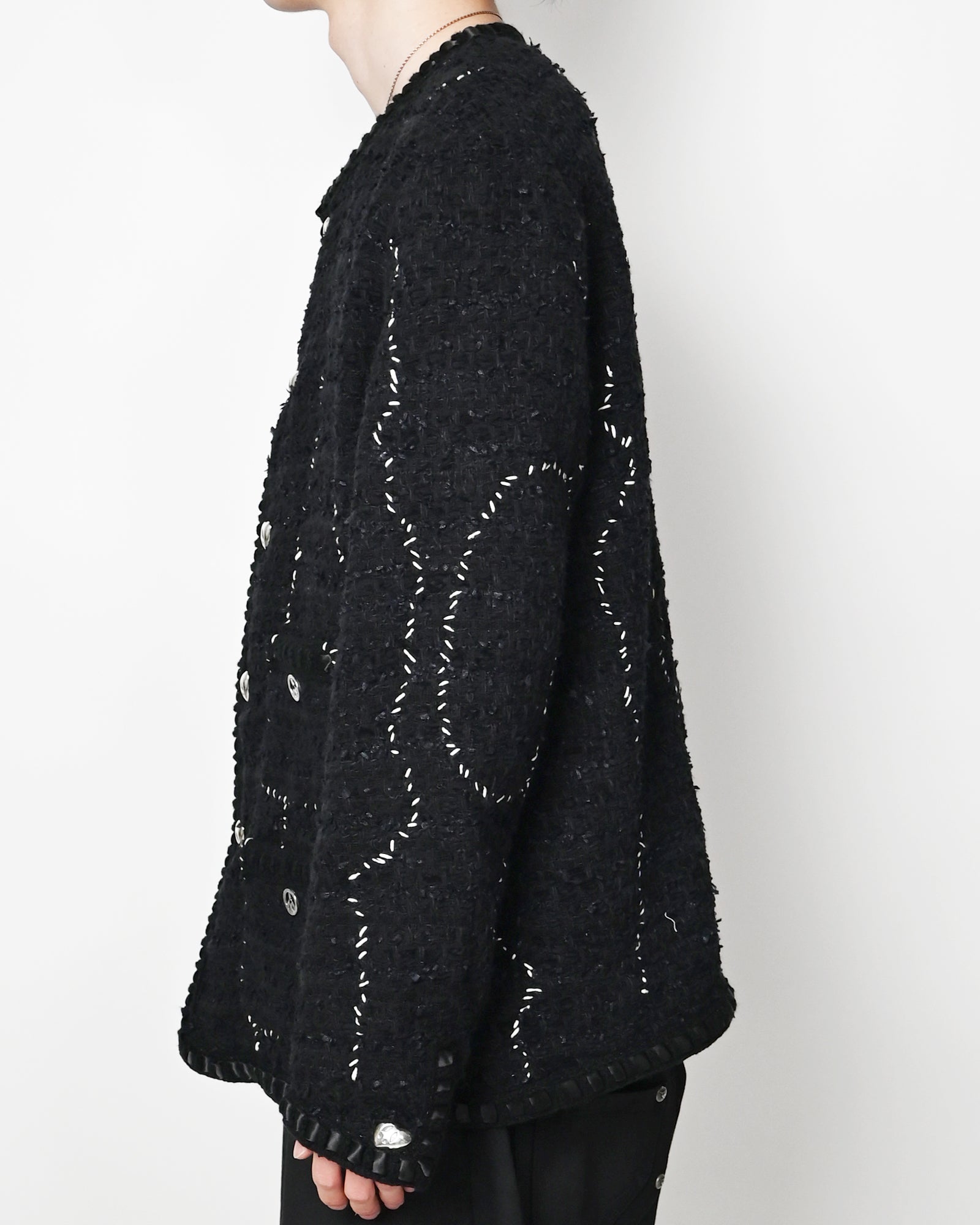 READYMADE・readymade -  TWEED HOBO JACKET / BLACK