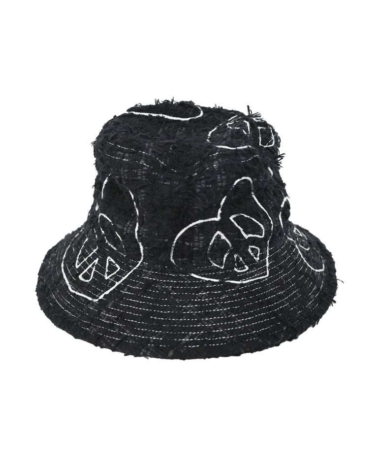 TWEED BUCKET HAT / BLACK