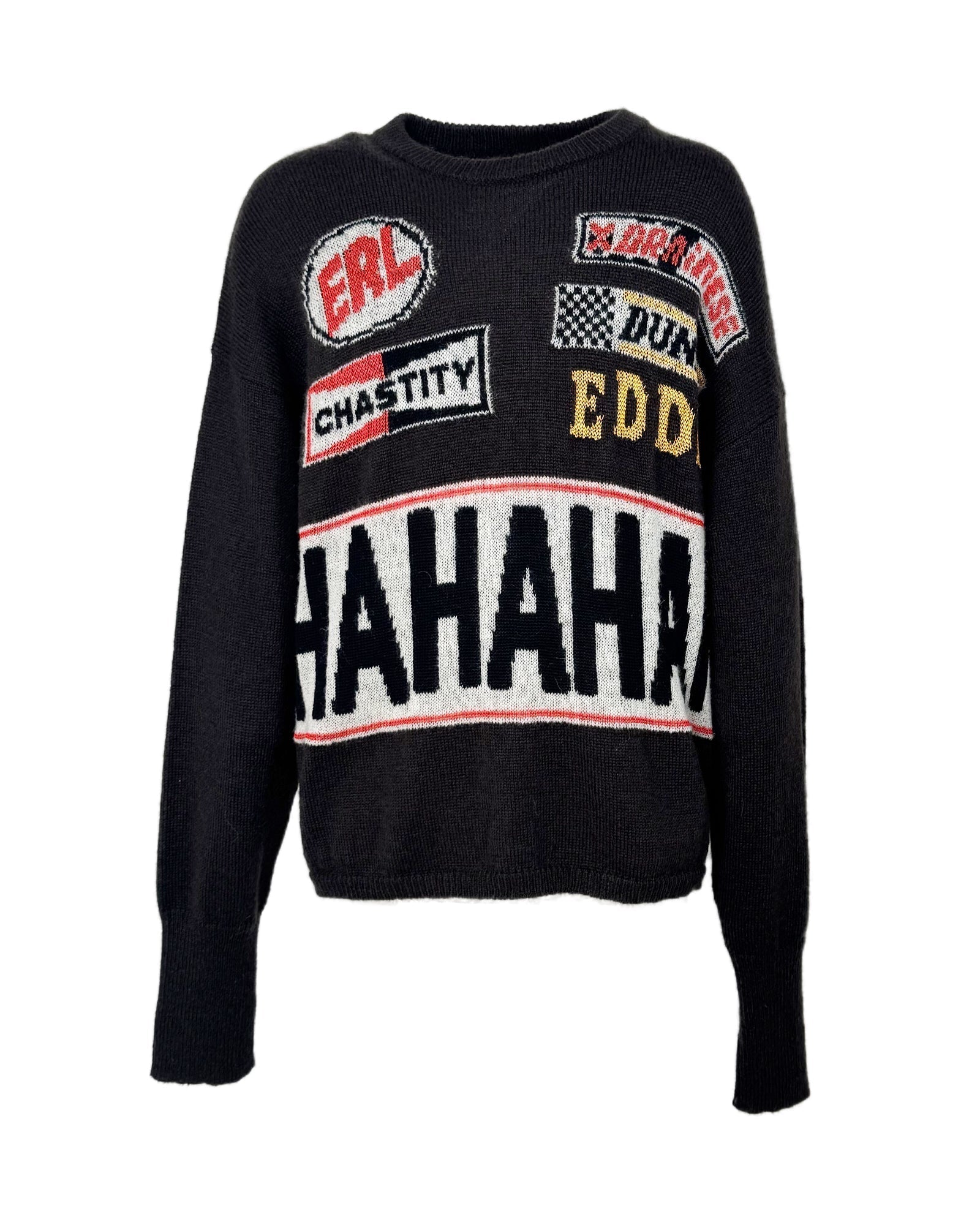 ERL・E.R.L. -  UNISEX HAHAHAH WOOL MOHAIR SWEATER KNIT / BLACK