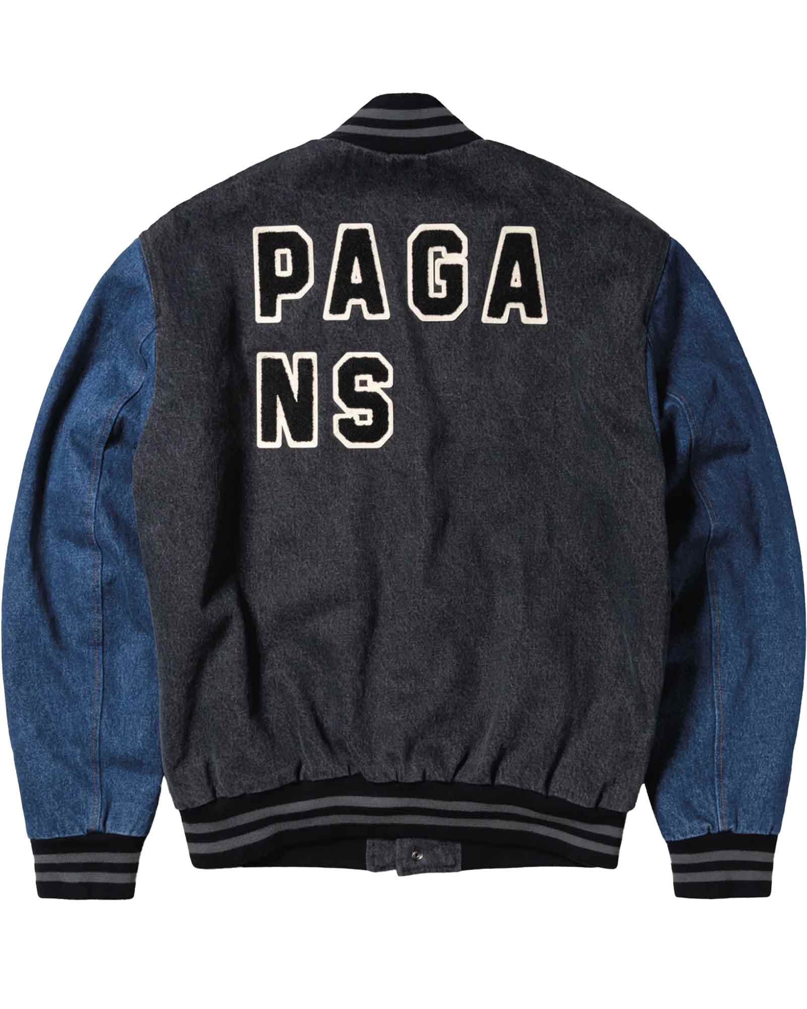 Aries・Allies -  VARSITY DENIM JACKET / MULTI