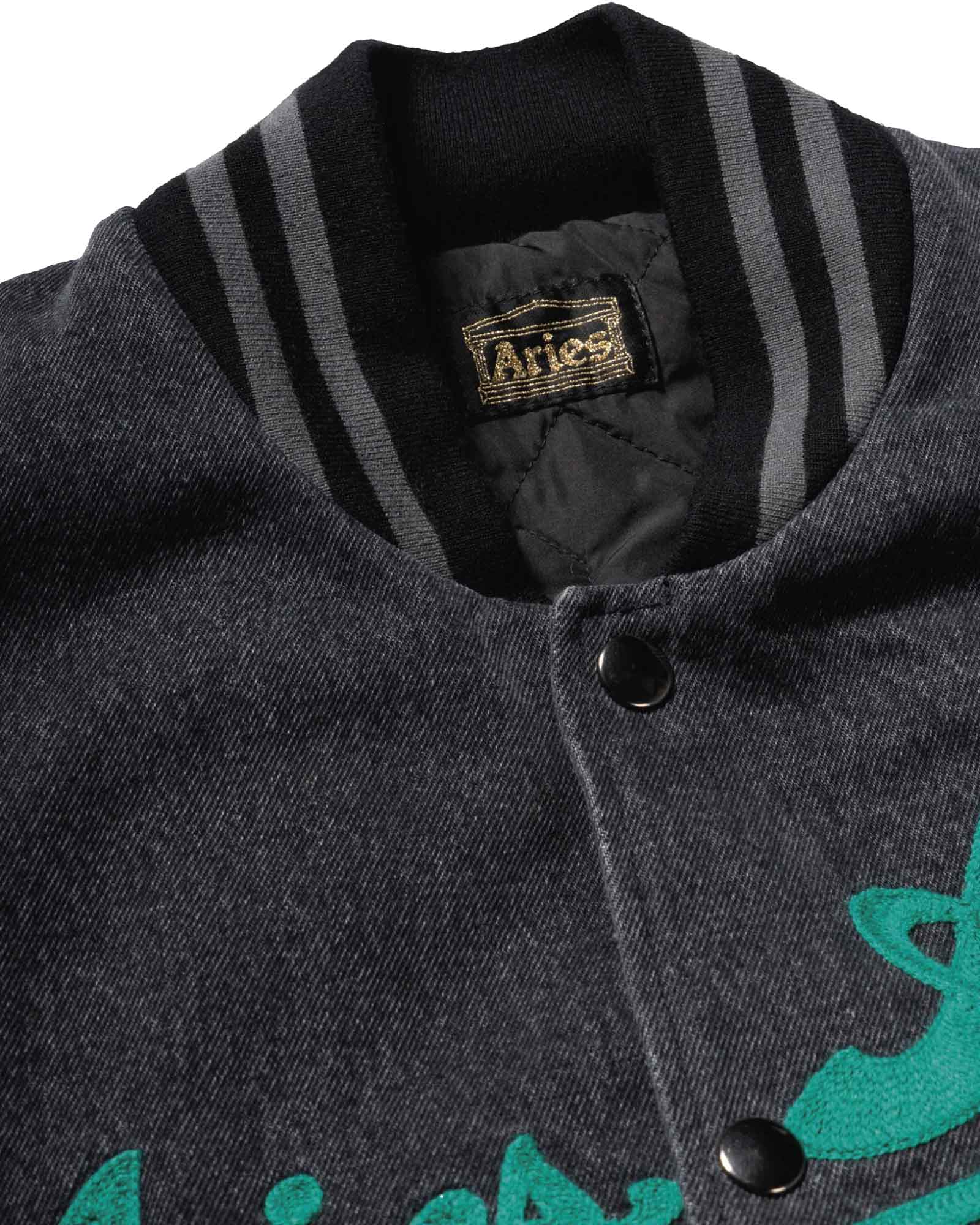 Aries・Allies -  VARSITY DENIM JACKET / MULTI