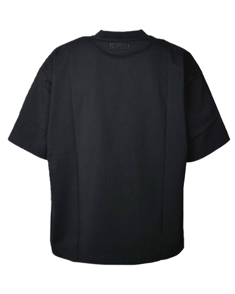 VETEMENTS・Vetements -  VET CROPPED CROPPED BOXY T-SHIRT  / BLACK