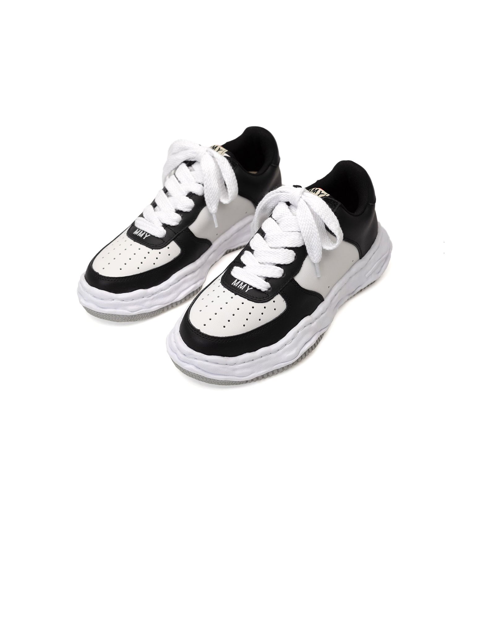 MIHARA YASUHIRO・ミハラヤスヒロ - ローカットスニーカー WAYNE LOW LEATHER / BLK&WHT