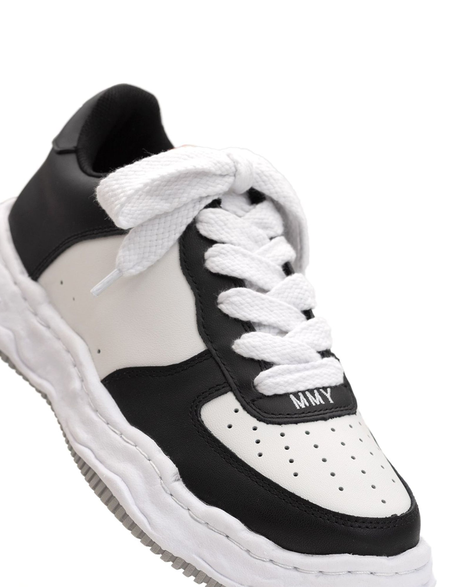 MIHARA YASUHIRO・ミハラヤスヒロ - ローカットスニーカー WAYNE LOW LEATHER / BLK&WHT