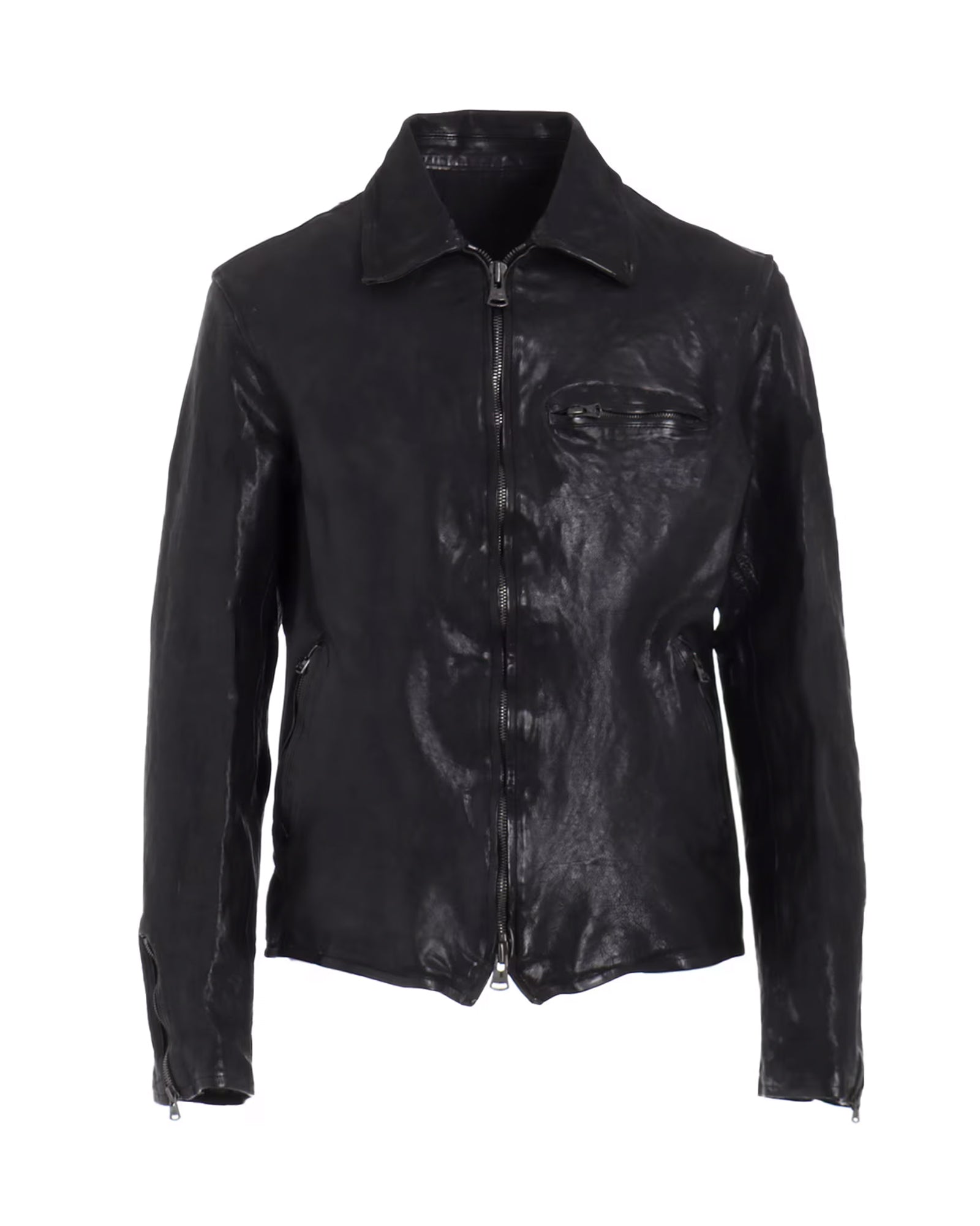 BACKLASH CALF DYED W SINGLE RIDERS / BLACK