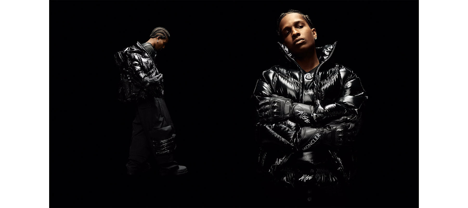 A$AP Rocky(エイサップ・ロッキー) が、先駆的な美学でモンクレールのシグネチャーコードを再解釈し、エネルギッシュなデビューコレクションを発表。