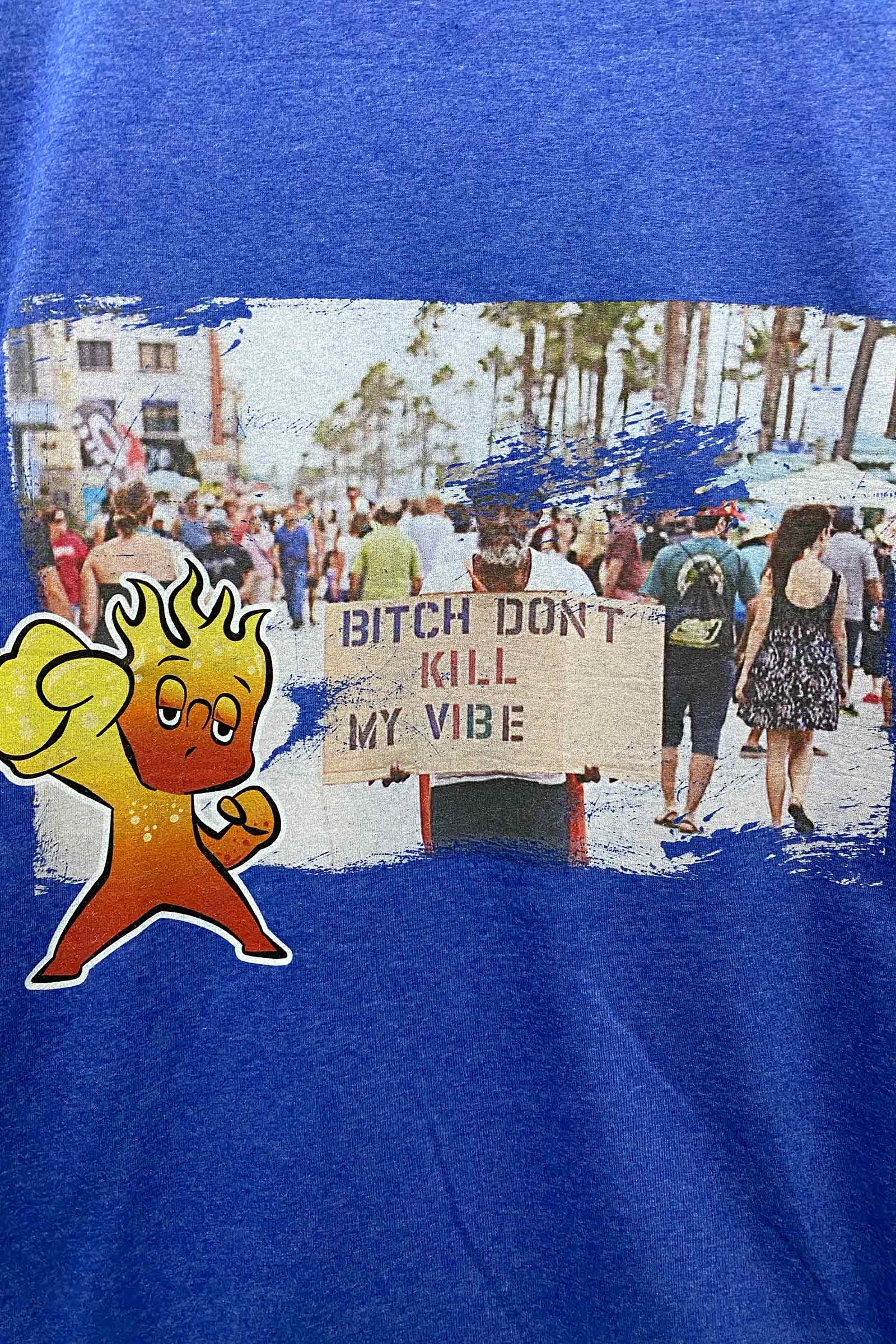 CVTVLIST・カタリスト - Tシャツ・カットソー DON'T KILL MY VIBE TEE / BLUE