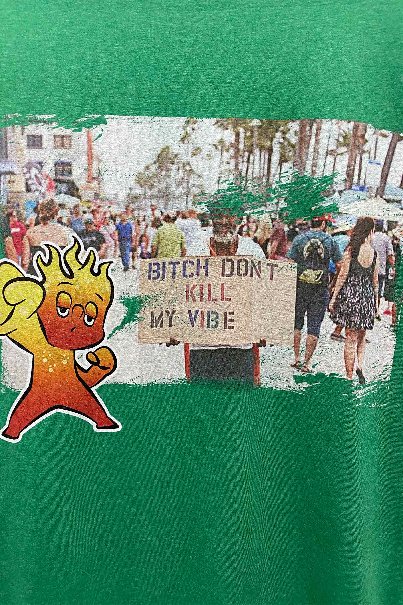 CVTVLIST・カタリスト - Tシャツ・カットソー DON'T KILL MY VIBE TEE / GREEN