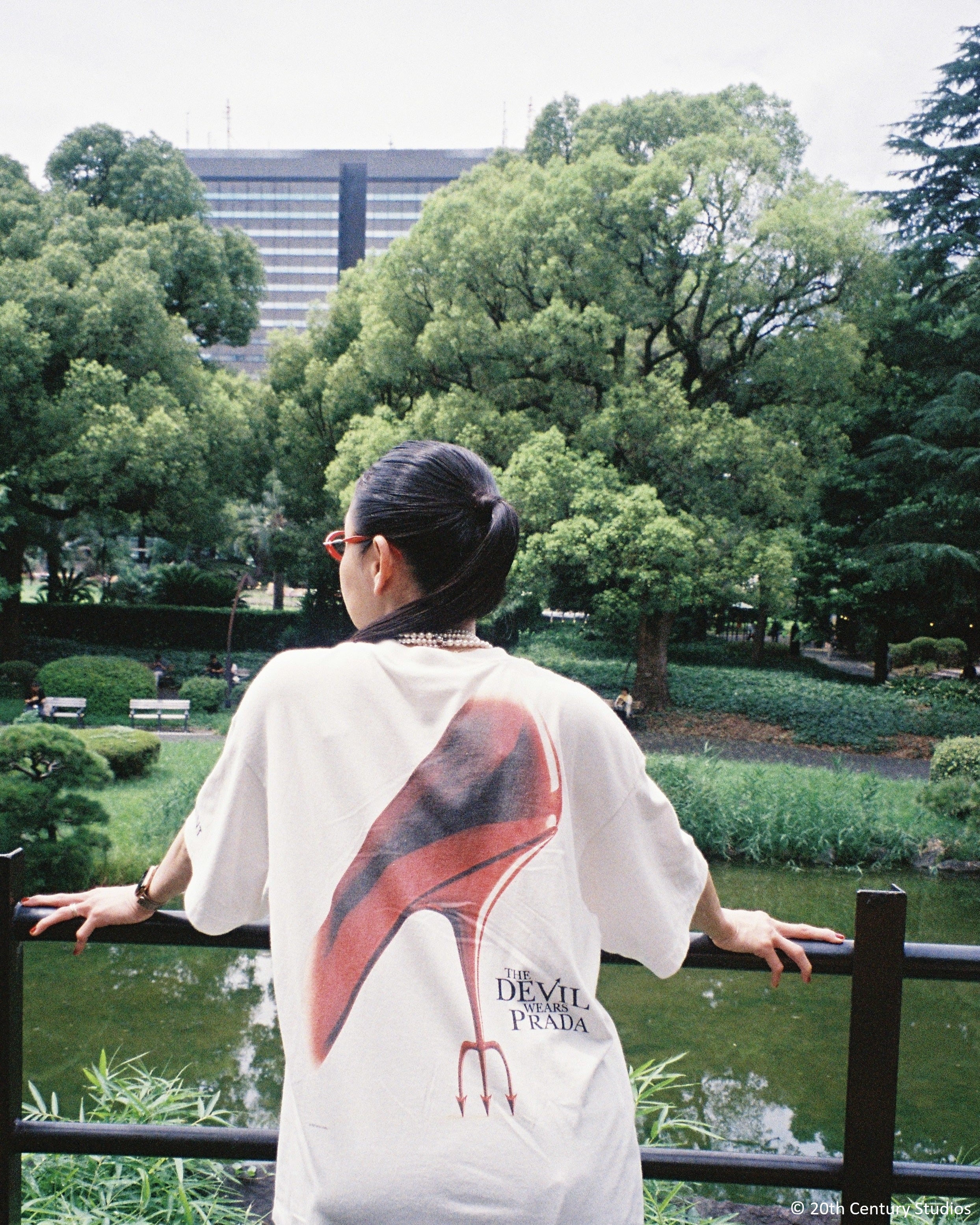 トップス SAINT Mxxxxxx TDWP_SS TEE/RUNWAY SAINT M××××××(セントマイケル) AW26 TDWP_SS TEE/RUNWAY / WHITE