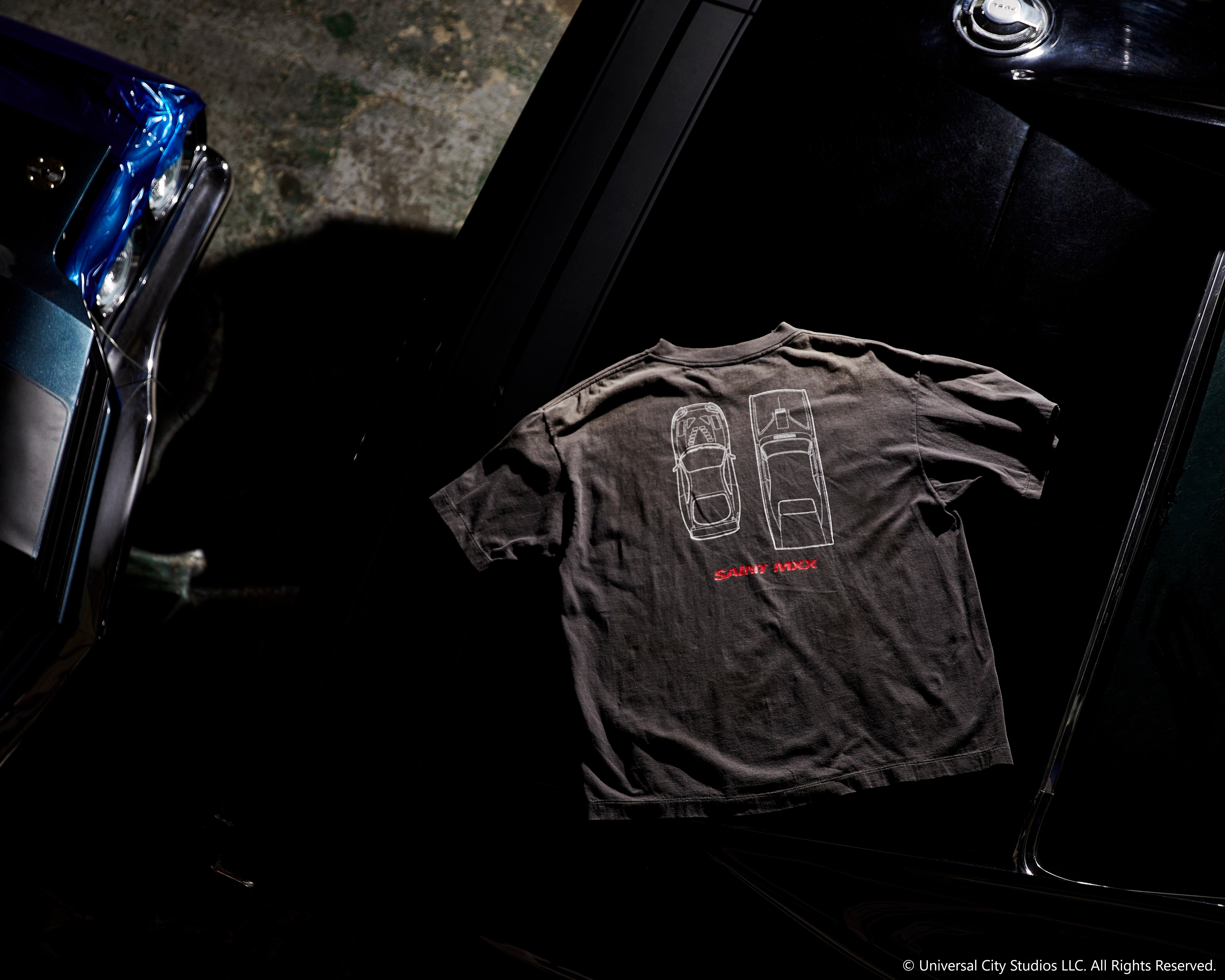 ©SAINT M××××××・セントマイケル - Tシャツ・カットソー FF_SS T-SHIRT/FAST FURIOUS / BLACK