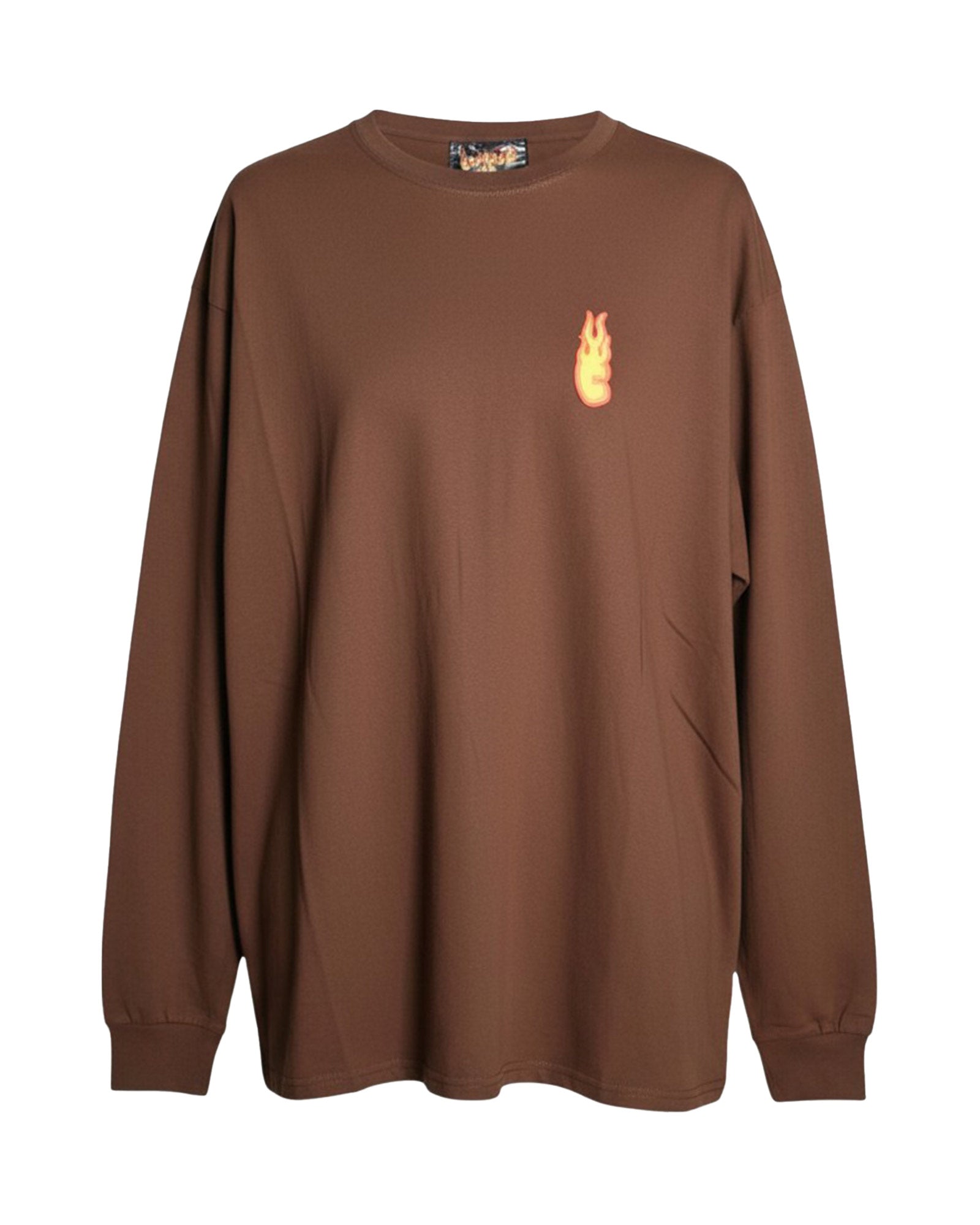 FLIP LONGSLEEVE TEE / BROWN