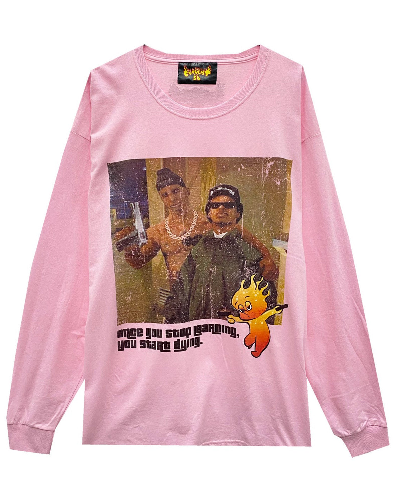 GUNS LONGSLEEVE TEE / PINK