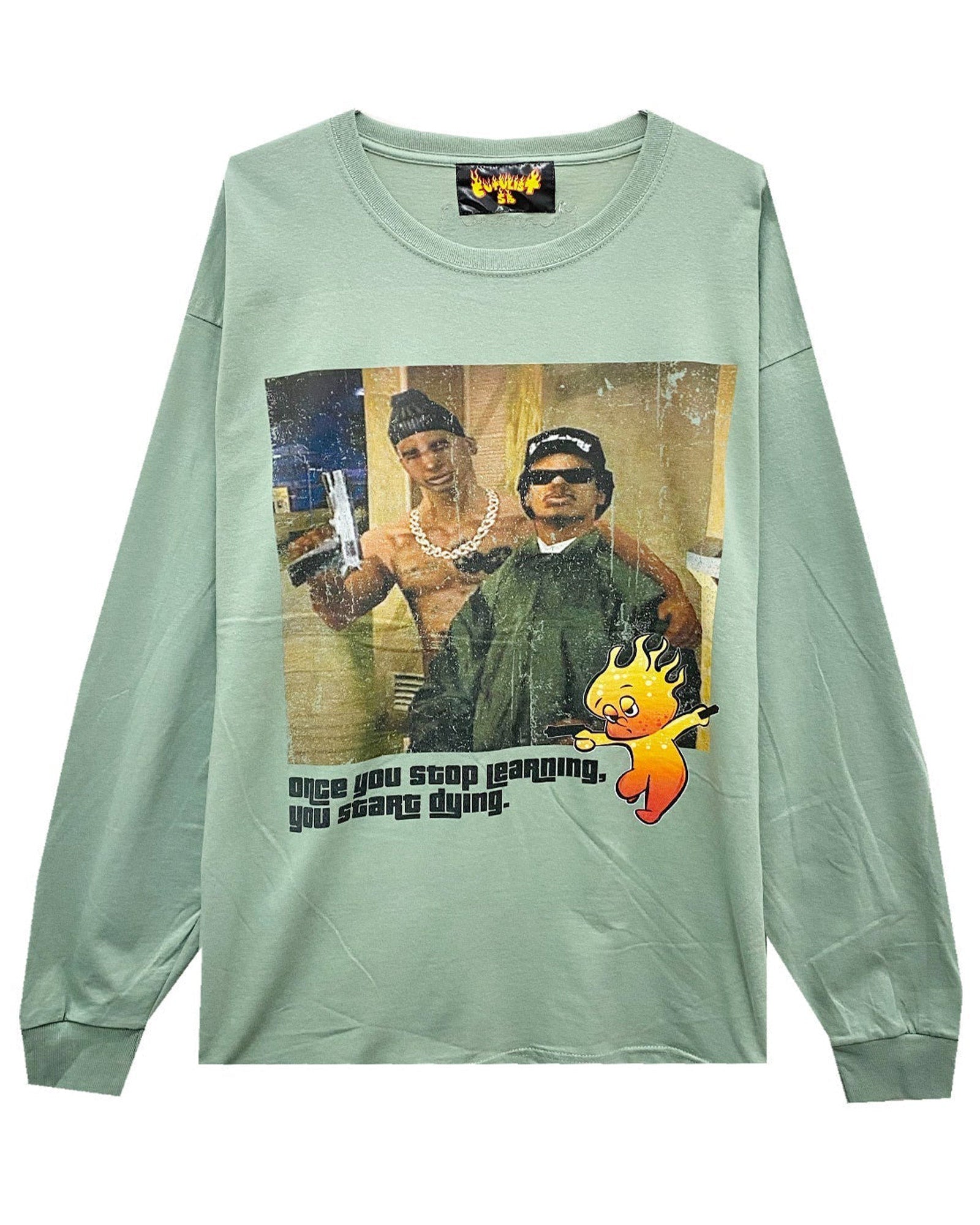 GUNS LONGSLEEVE TEE / GREEN