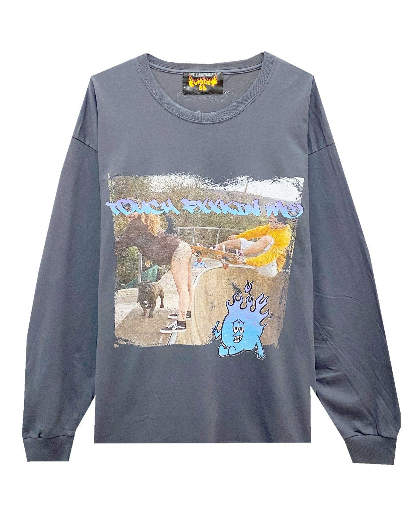 CVTVLIST・カタリスト - L/S Tシャツ TOUCH ME LONGSLEEVE TEE / GRAY