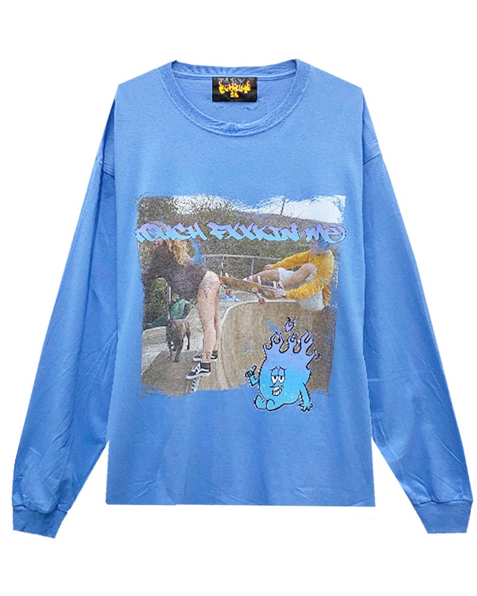 CVTVLIST・カタリスト - L/S Tシャツ TOUCH ME LONGSLEEVE TEE / BLUE