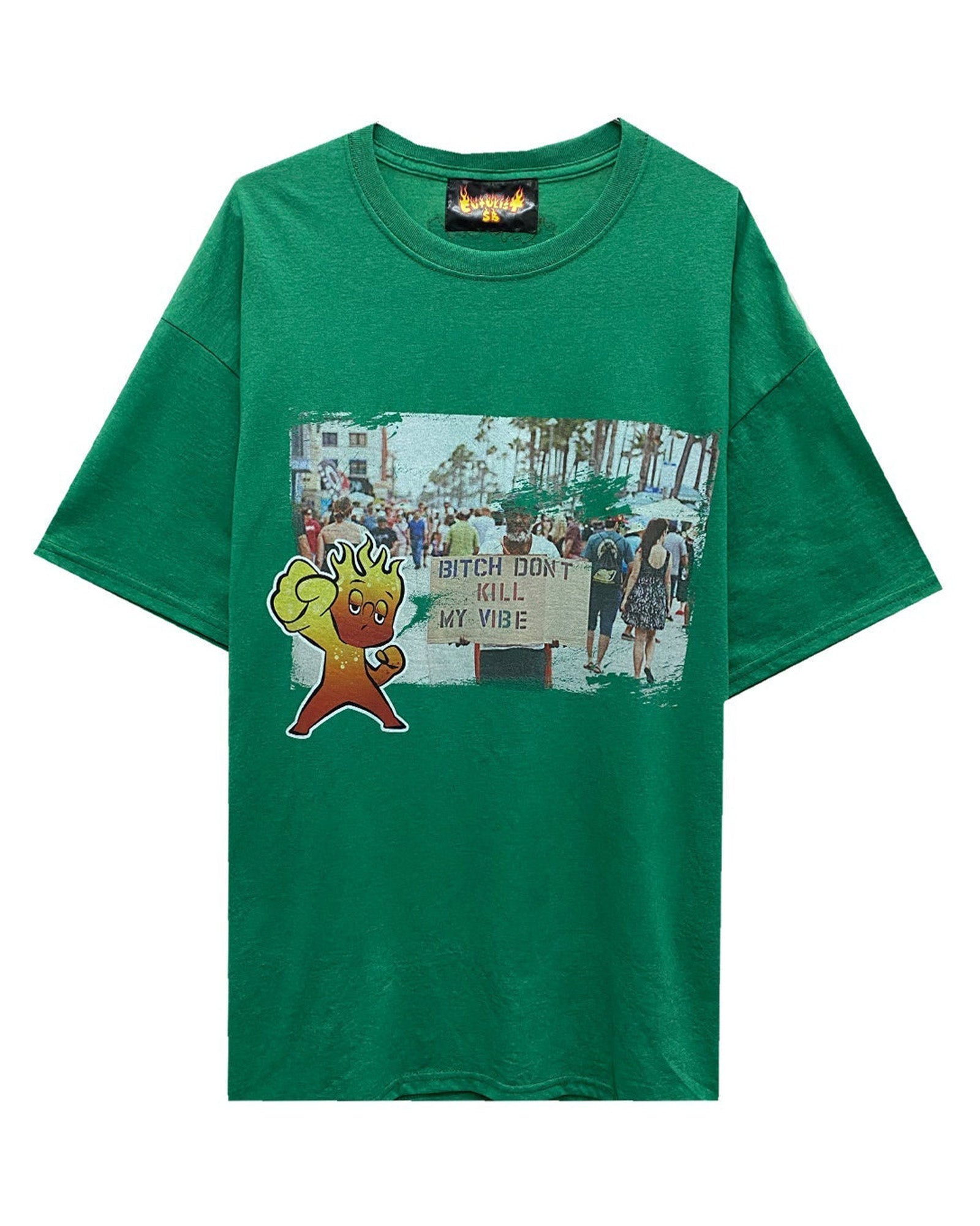 CVTVLIST・カタリスト - Tシャツ・カットソー DON'T KILL MY VIBE TEE / GREEN