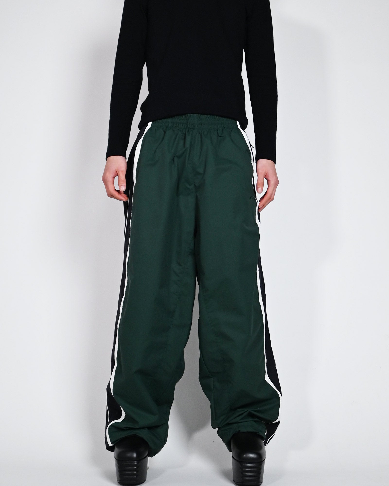 VETEMENTS・ヴェトモン - ジャージ・トラックパンツ ICONIC TRACKSUIT PANTS / GREEN / BLACK