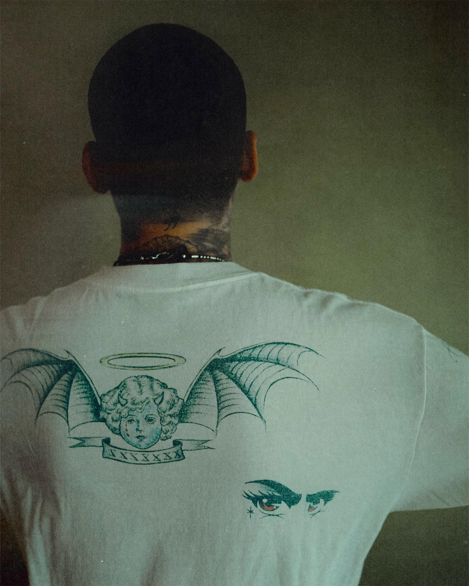©SAINT M××××××・セントマイケル - L/S Tシャツ DW_LS TEE/TATTOO / WHITE