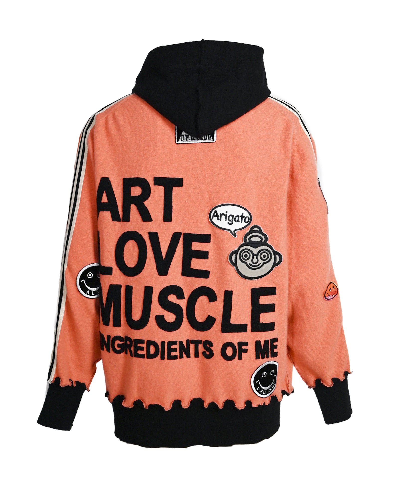 A LOVE MOVEMENT・ア・ラブ・ムーブメント - パーカー・フーディ ALM RECYCLE CASHMERE ZIPUP HOODIE / ORANGE
