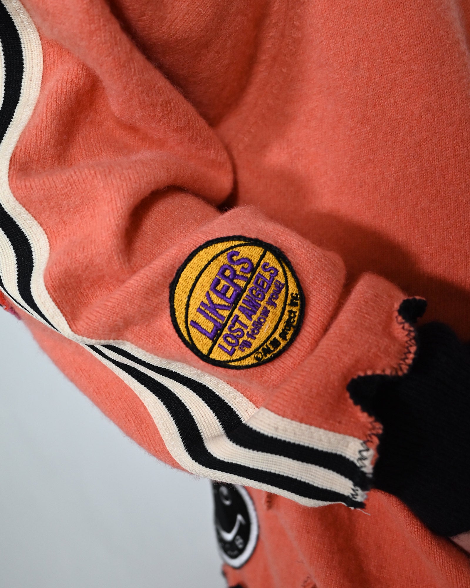 A LOVE MOVEMENT・ア・ラブ・ムーブメント - パーカー・フーディ ALM RECYCLE CASHMERE ZIPUP HOODIE / ORANGE