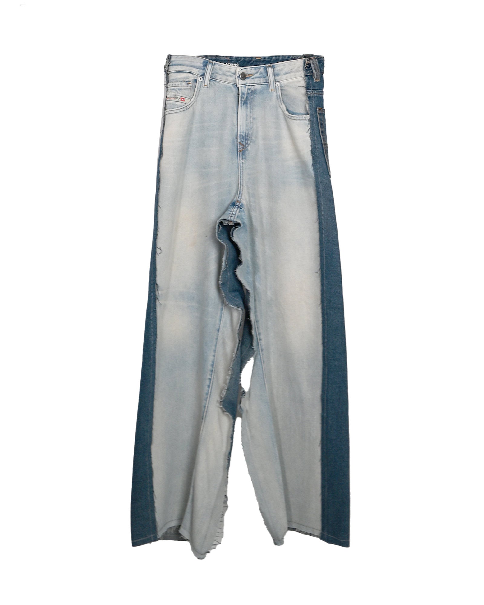 OVERSIZED JEAN - BELT / BLUE