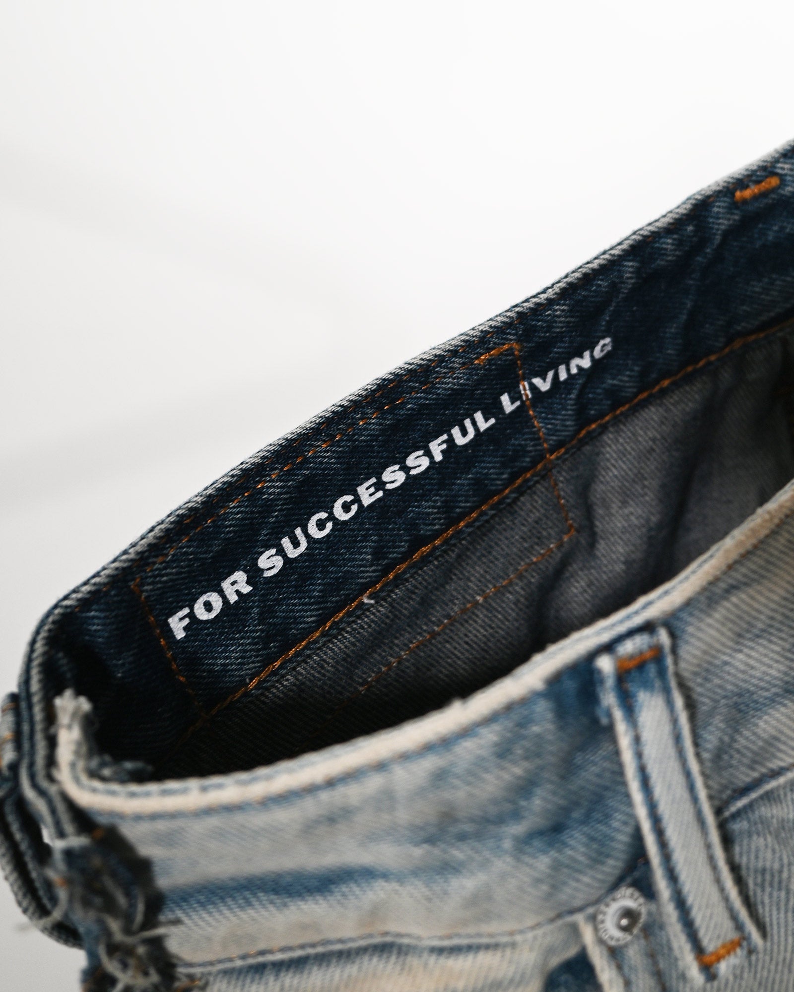 PROTOTYPES・プロトタイプス - デニムパンツ OVERSIZED JEAN - BELT / BLUE